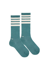 Condor Sportieve striped kousen - Stone blue