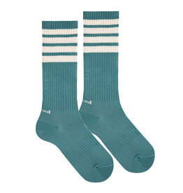 Condor Sportieve striped kousen - Stone blue