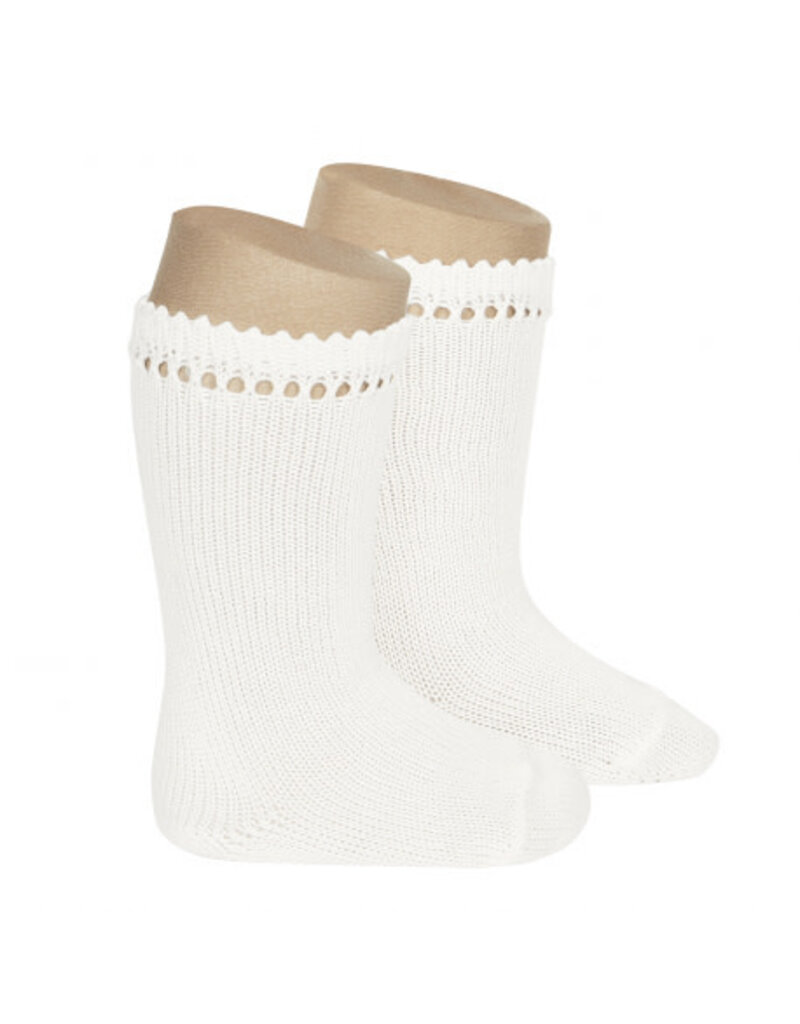Ceremonie (knitted) kousjes maat T000 - wit