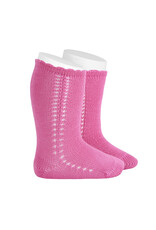 Condor Sokjes open haakwerk - 513 - Fucsia