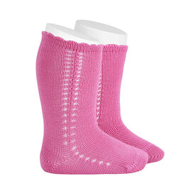 Condor Sokjes open haakwerk - 513 - Fucsia