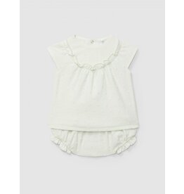 Laranjinha Laranjinha set Polka dots licht groen