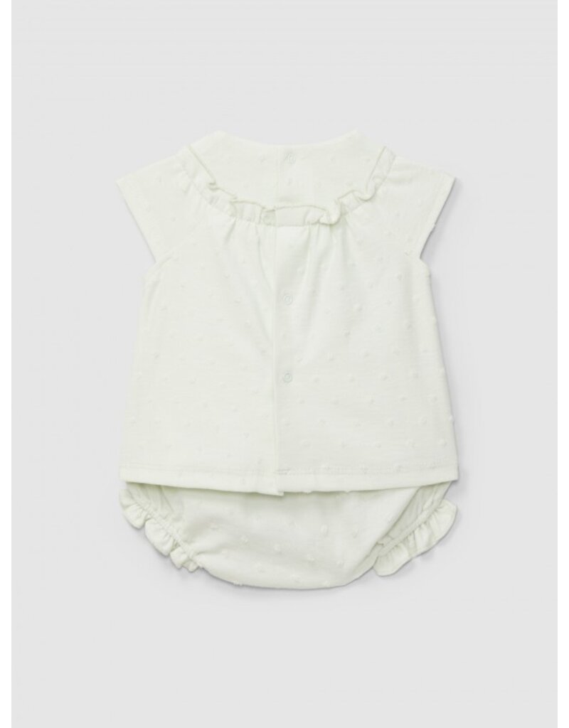 Laranjinha Laranjinha set Polka dots licht groen