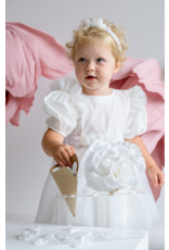 jamiks Jurk GOLDIE met bloemen - off white