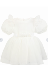 jamiks Jurk GOLDIE met bloemen - off white