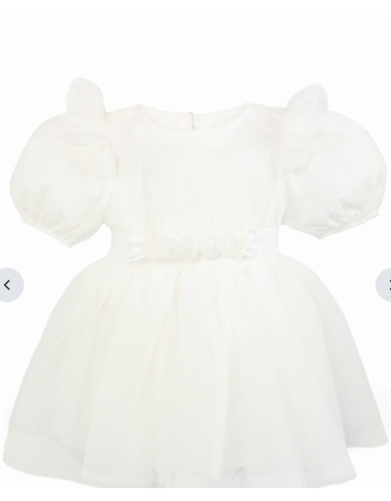 jamiks Jurk GOLDIE met bloemen - off white