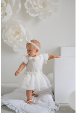 jamiks Jurk Marislava - Off white met bloemen