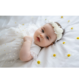 jamiks Jurk Wanesa - Wit met madeliefjes