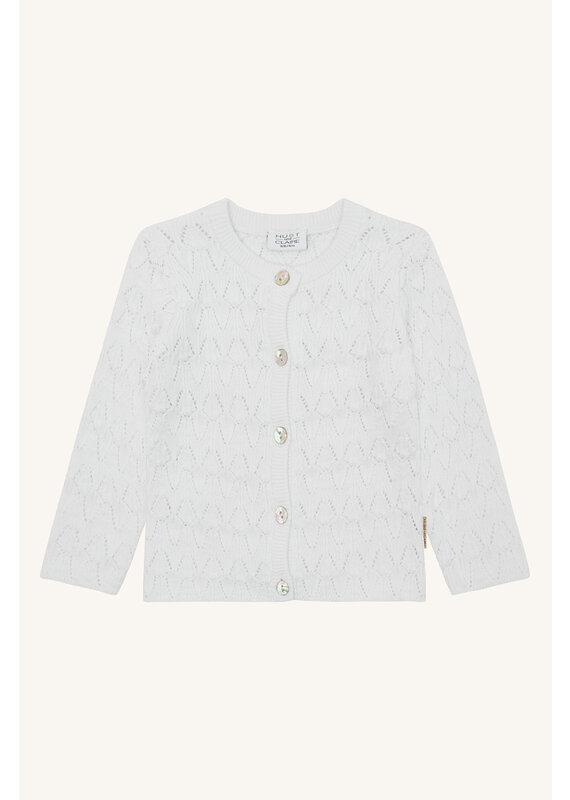 Hust and Claire Cardigan Cilja - white/light grey