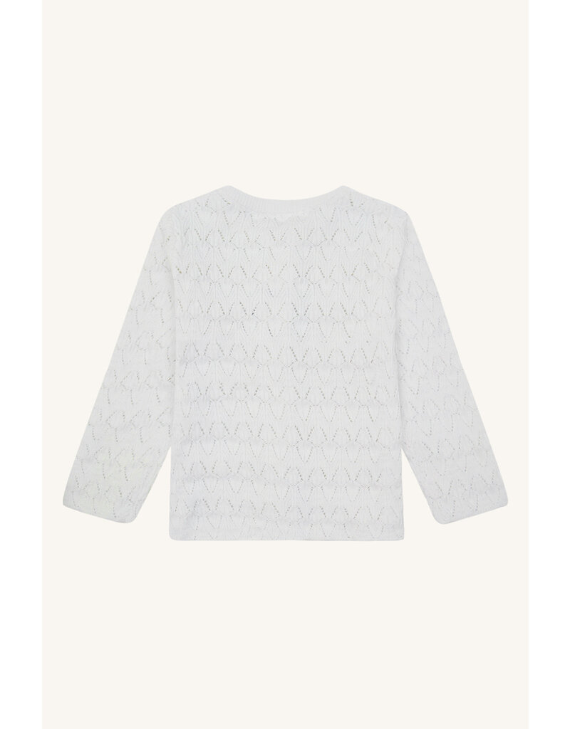 Hust and Claire Cardigan Cilja - white/light grey