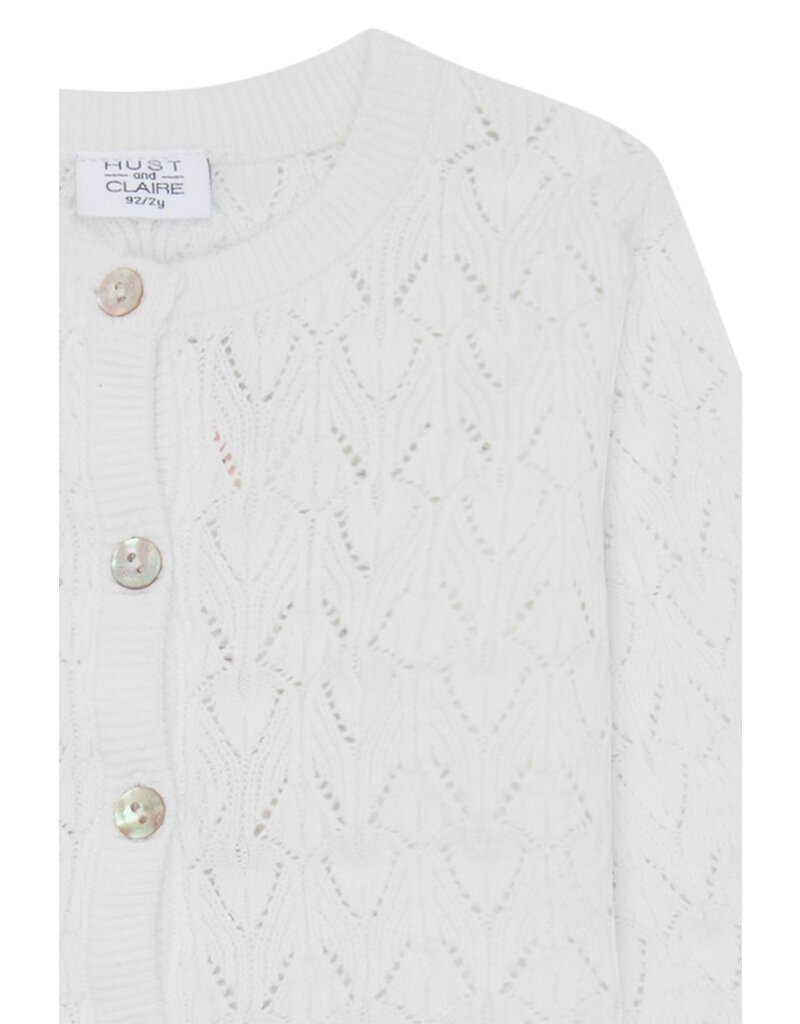 Hust and Claire Cardigan Cilja - white/light grey