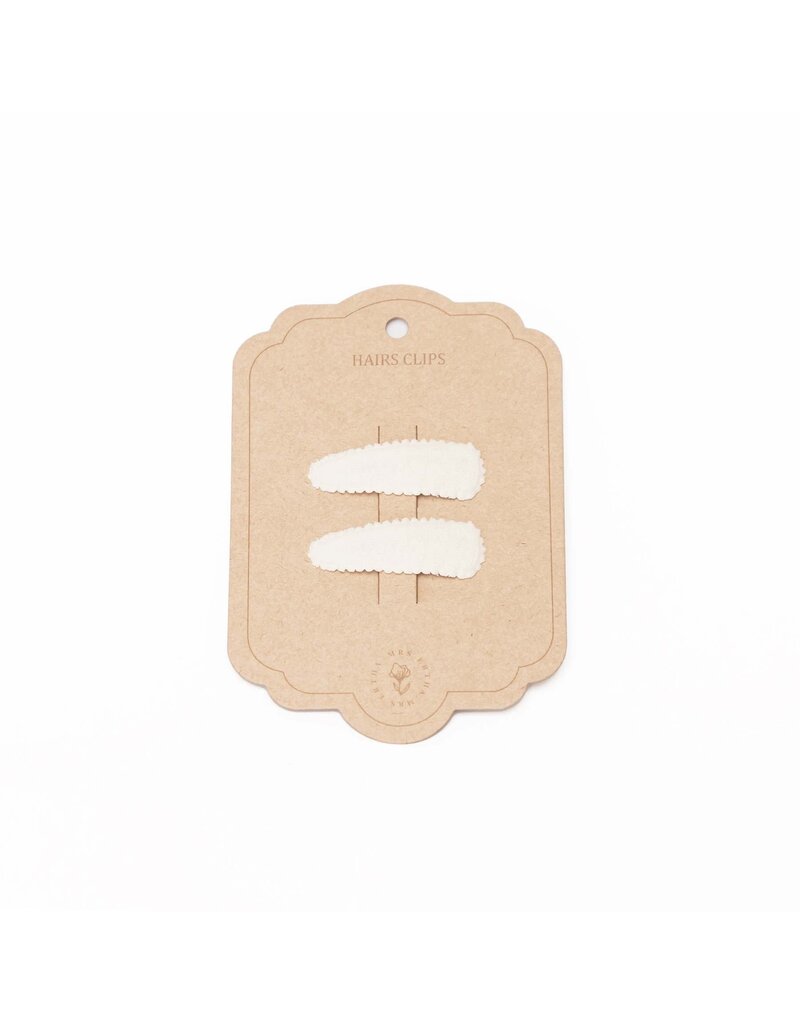 Mrs Ertha Mrs Ertha - 2 haarclips - vanille