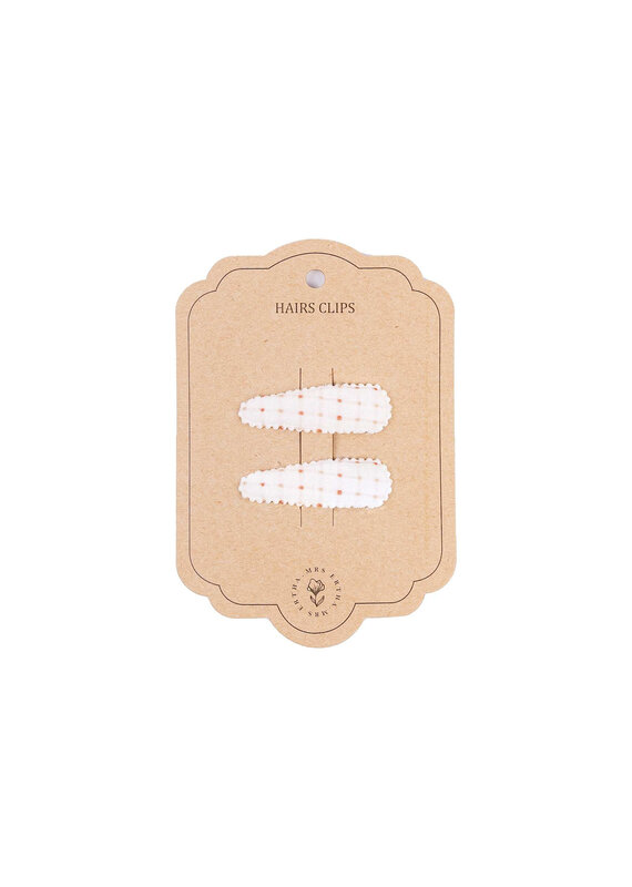 Mrs Ertha Mrs Ertha - 2 haarclips - Organic squares