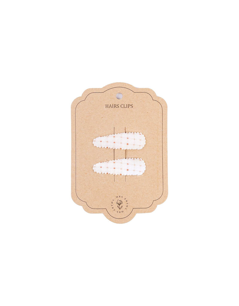Mrs Ertha Mrs Ertha - 2 haarclips - Organic squares