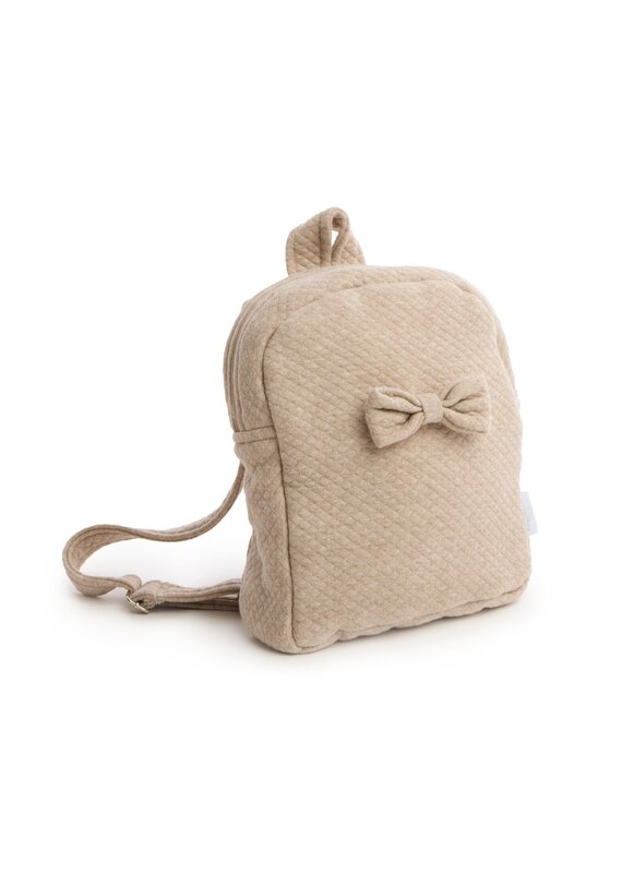 living nature Rugzak Céline - Beige - Gepersonaliseerd
