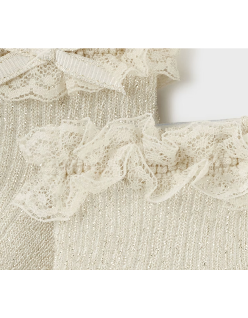 mayoral Mayoral - Ceremonie kousjes - glitterchampagne