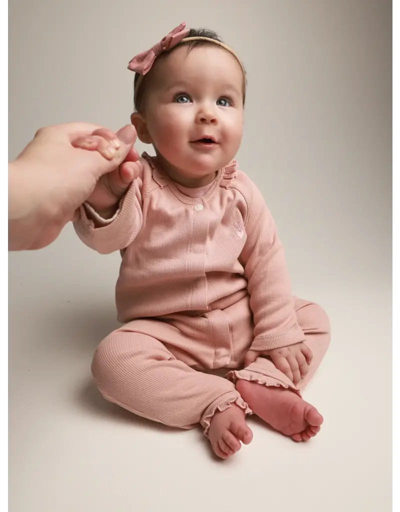Poetree Kids Poetree-babypakje Olivia rib-blush pink