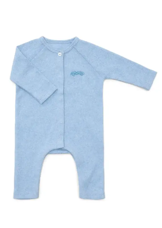 Poetree Kids Poetree-babypakje Ollie- rib-denim blue