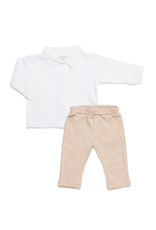 Poetree Kids Poetree Kids Baby set wit/camel 56cm