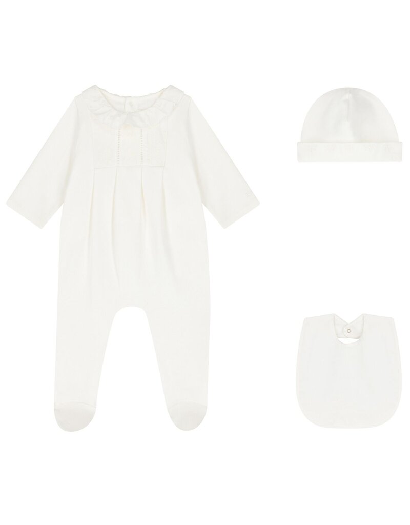 Chloé Chloé - Newborn set - Kruippakje, slab en muts