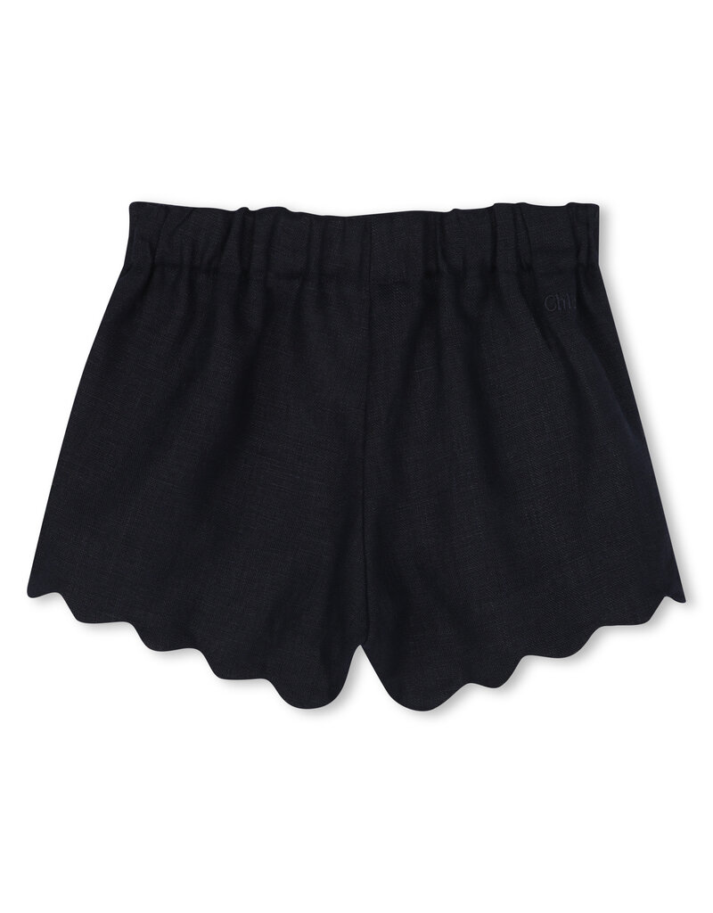 Chloé Chloé - Linnen short - donker blauw
