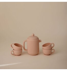 Mushie Mushie - Silicone speel theeset - blush