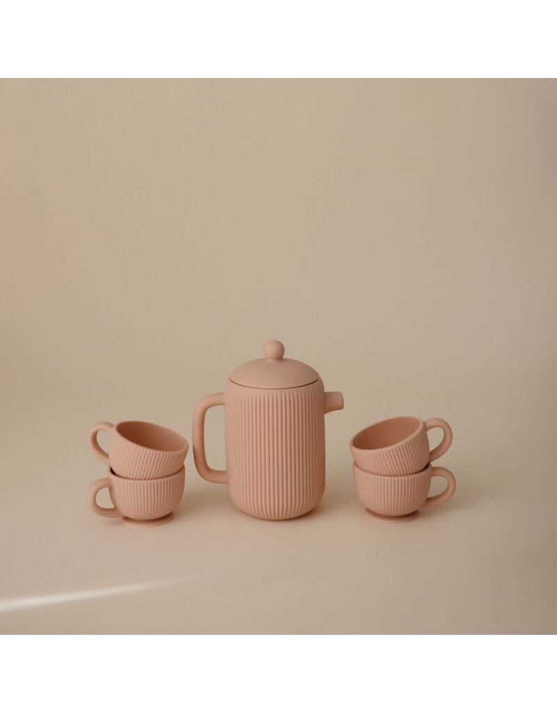 Mushie Mushie - Silicone speel theeset - blush