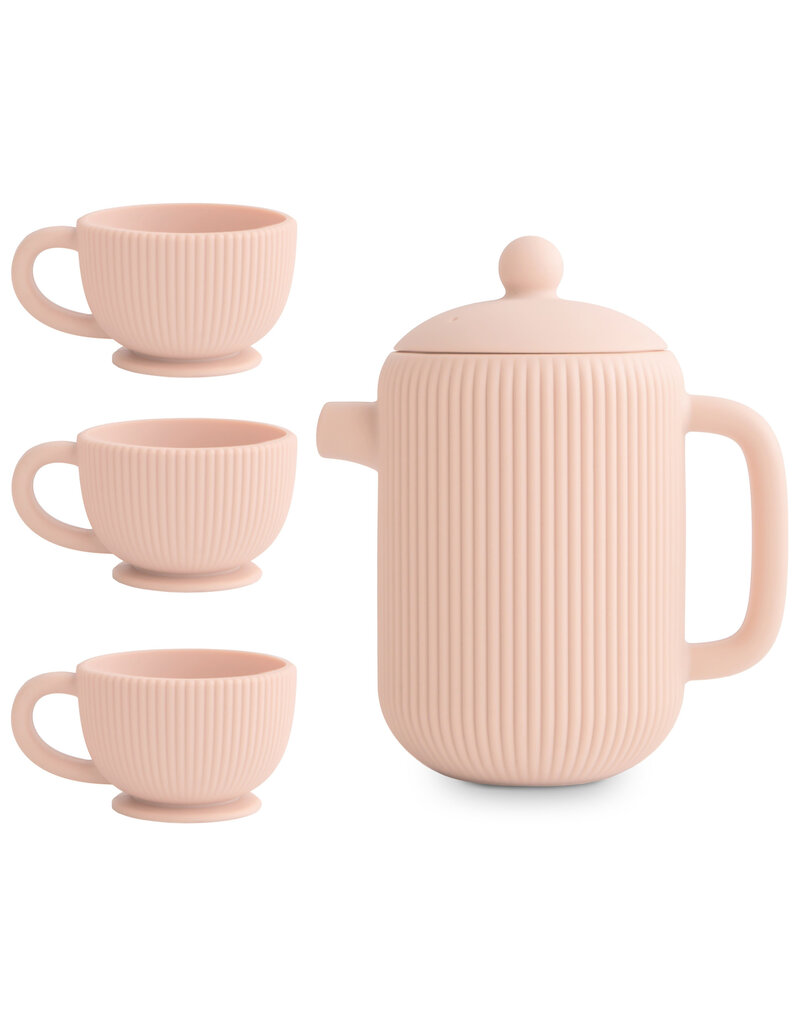 Mushie Mushie - Silicone speel theeset - blush