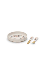 elodie details Elodie Details - Set Bord - lepel en vork - silicone  Blue garden