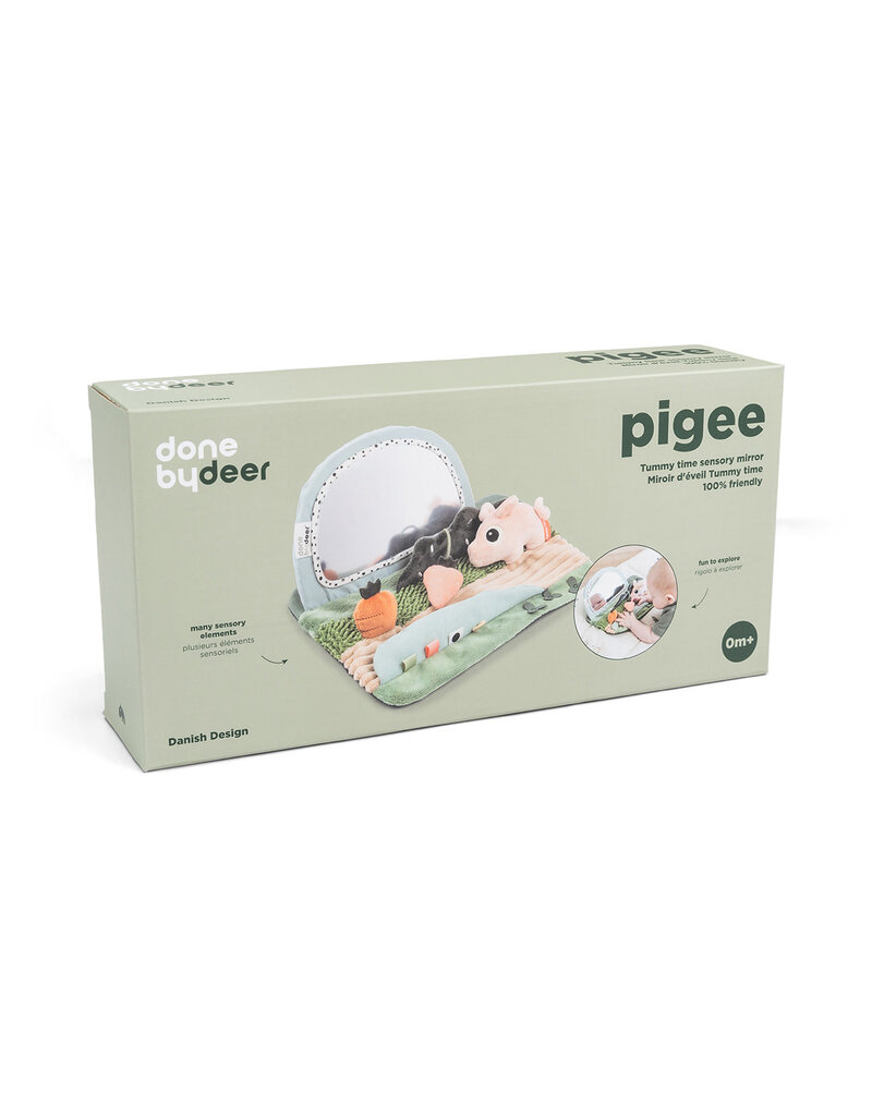 Done by Deer Done By Deer - Tummy time - sensorische speelmat met spiegel