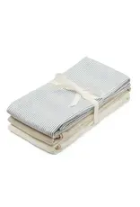 CamCam Copenhagen Cam Cam- muslin cloth set classic stripes bleu