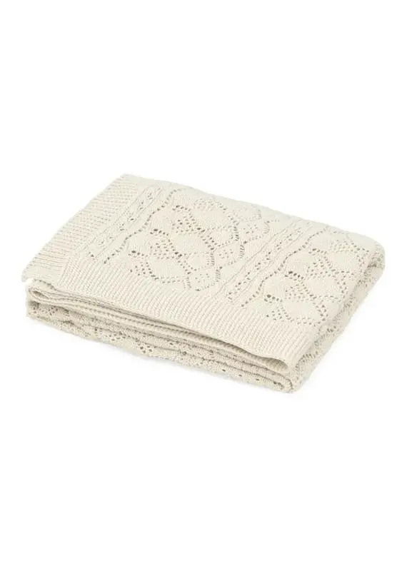 CamCam Copenhagen Cam Cam - gebreid baby deken off/white