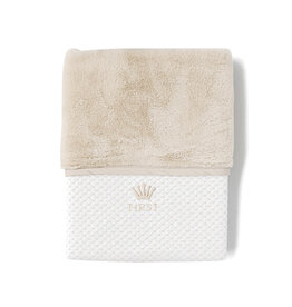 First First-dekentje-white/beige fur-L95-W68