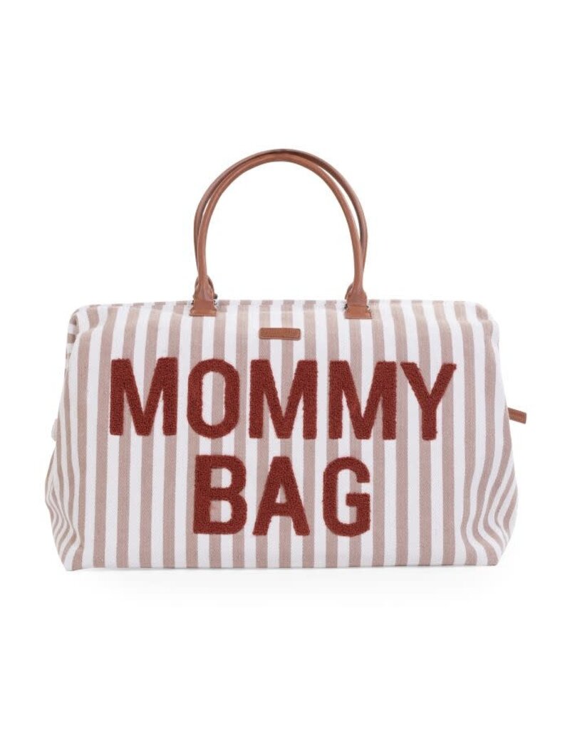 Childhome Mommy Bag ® Verzorgingstas - Stripes - Nude/Terracotta