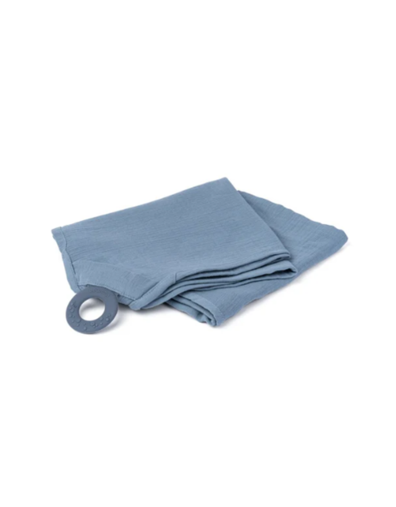Doomoo Mom 'n play - tetra blauw borstvoedingsdoek