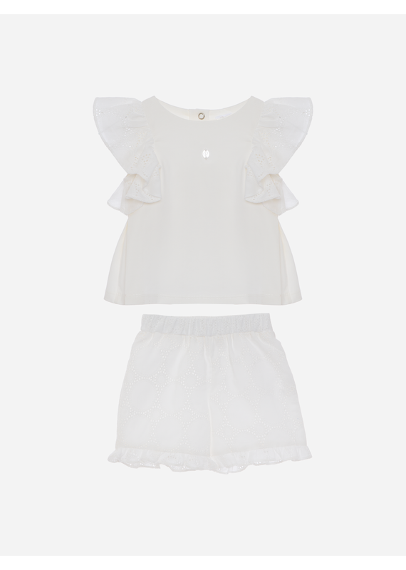 Patachou Patachou - Set Floriane wit
