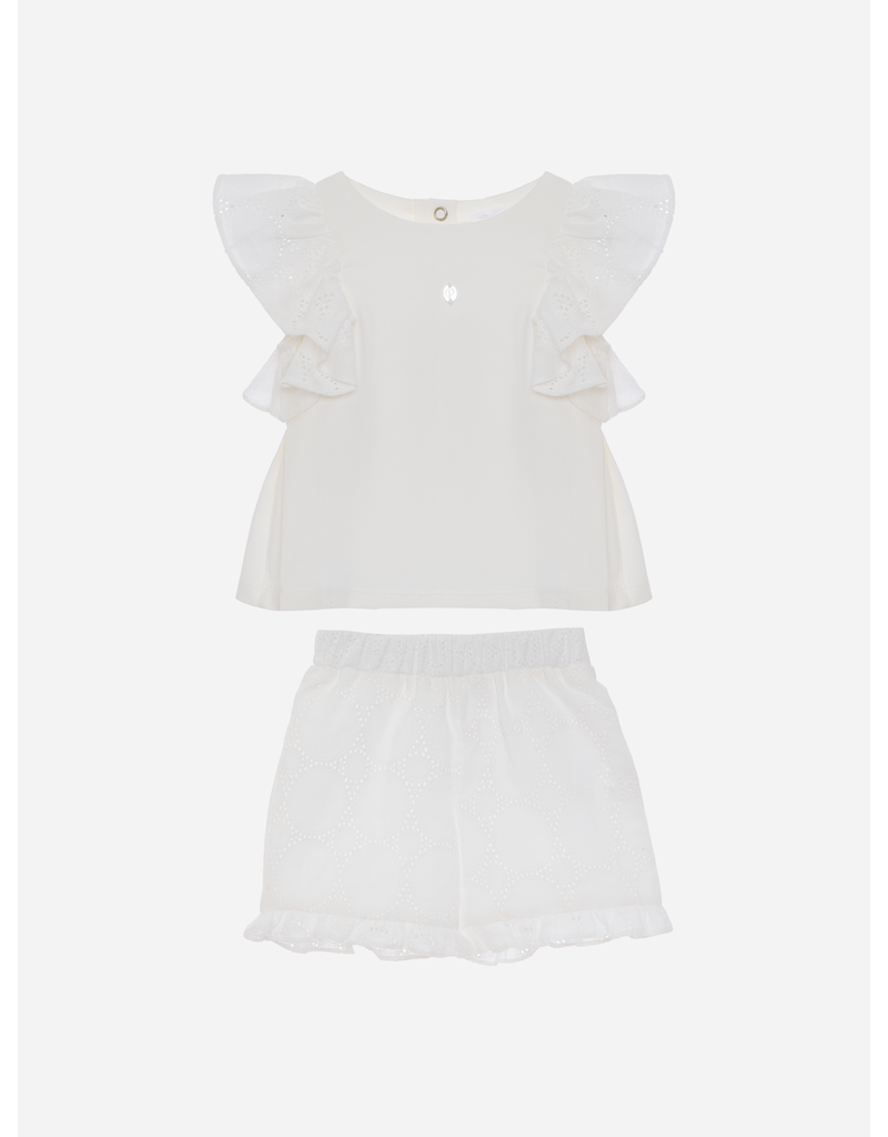 Patachou Patachou - Set Floriane wit