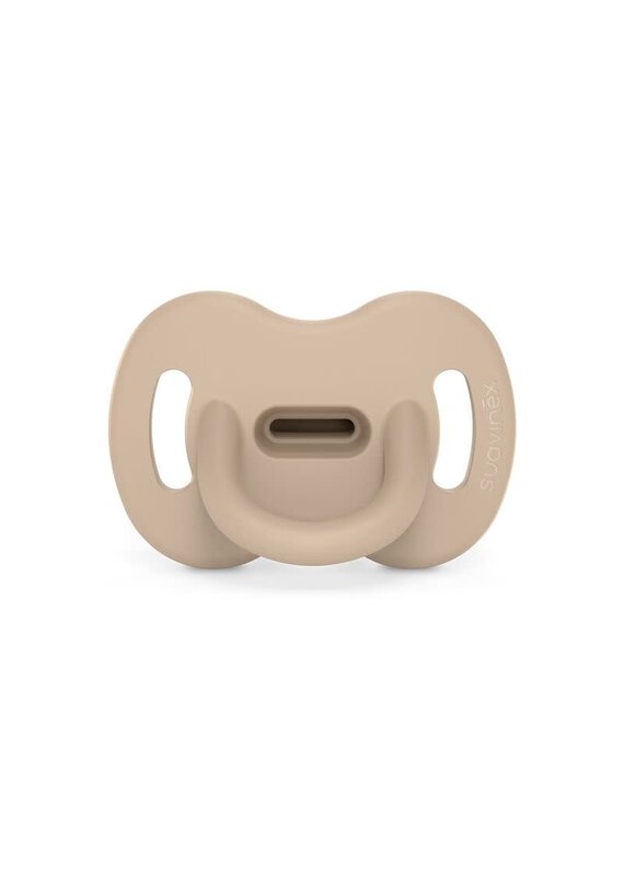 suavinex Siliconen fopspeen-6/18m-beige
