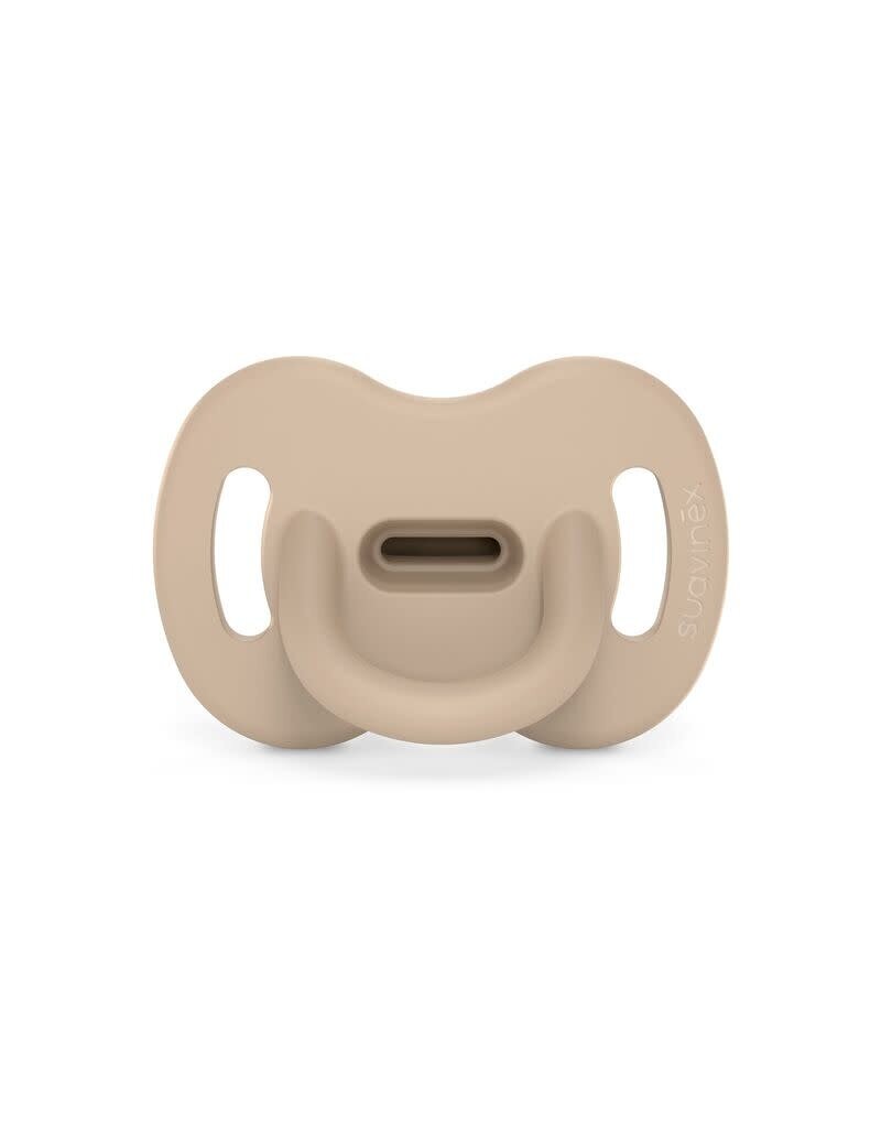 suavinex Siliconen fopspeen-6/18m-beige