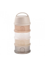 suavinex Doseerdozen- 4 compartimenten-Doorzichtige aardetinten