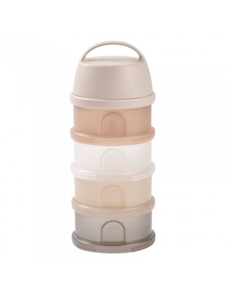 suavinex Doseerdozen- 4 compartimenten-Doorzichtige aardetinten