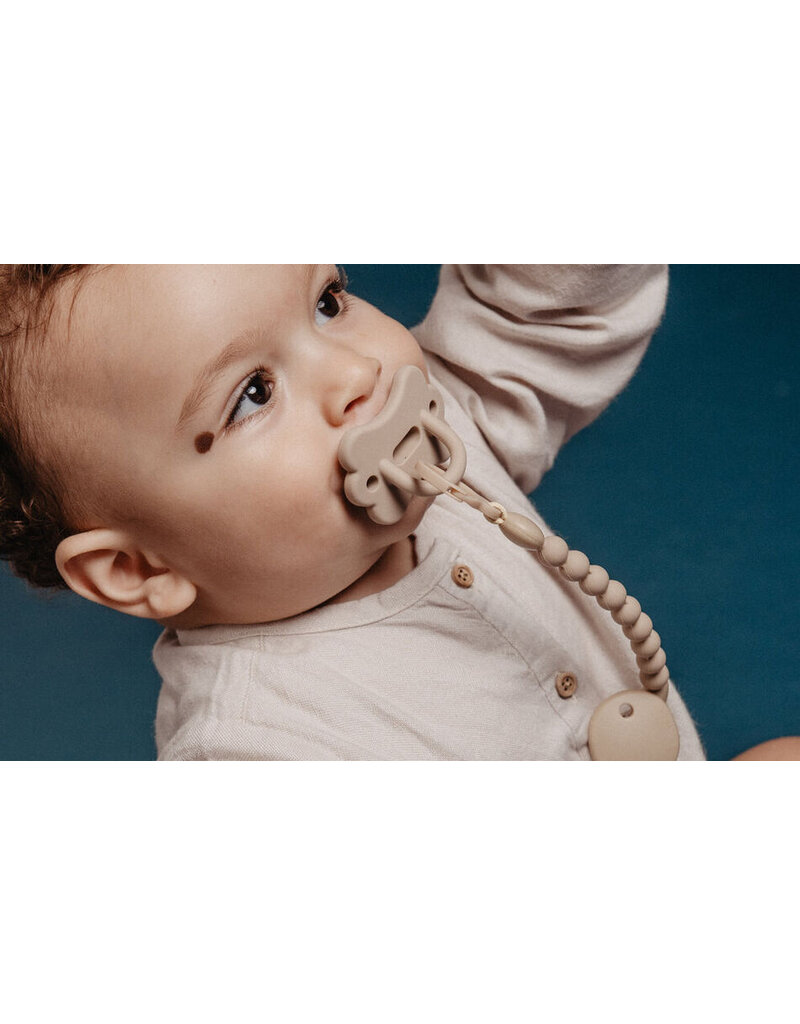 suavinex Tuttenkoord-siliconen bobbels-beige