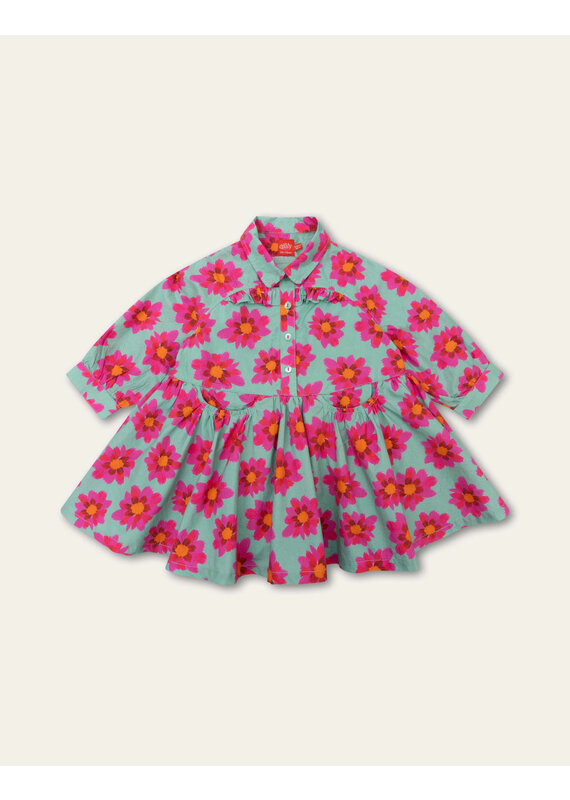 Oilily Oilily - Djuliette Jurk - Blauw/bloemen