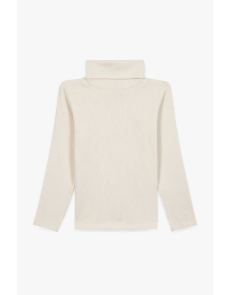 Bonton Bonton - rolkraag sous-pull - Ecru