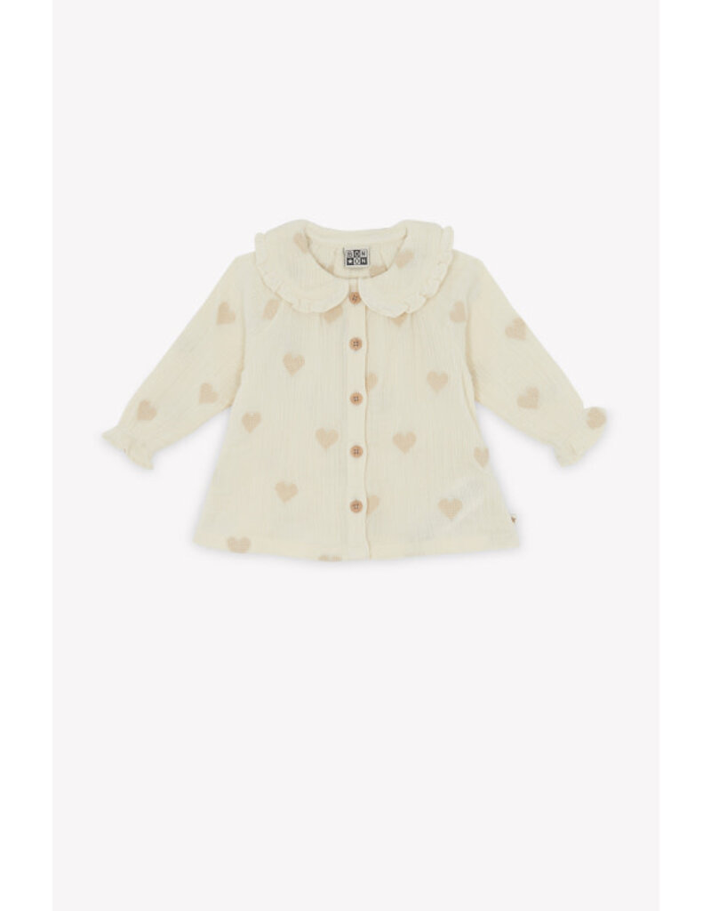 Bonton Bonton - Blouse - Hearts ecru