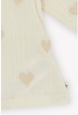 Bonton Bonton - Blouse - Hearts ecru