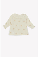 Bonton Bonton - Blouse - Hearts ecru