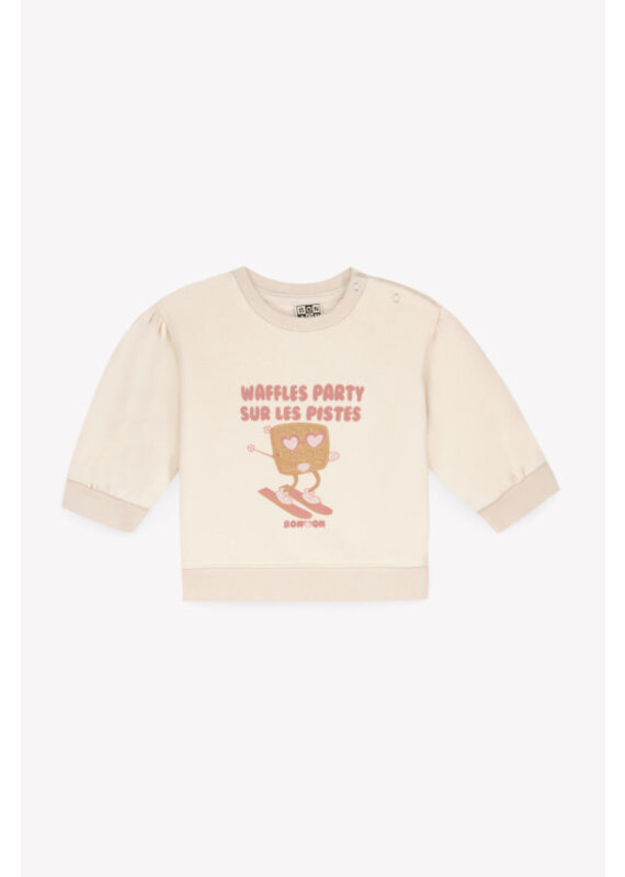 Bonton Bonton - Trui Lys - Wafels Ecru