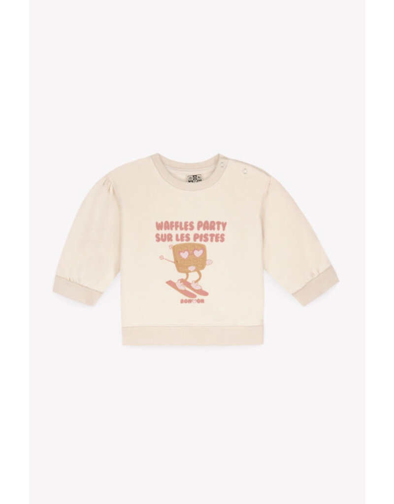 Bonton Bonton - Trui Lys - Wafels Ecru
