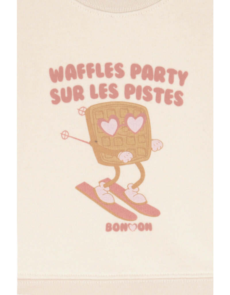 Bonton Bonton - Trui Lys - Wafels Ecru